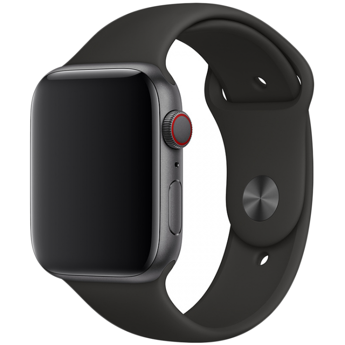 Спортивный ремешок для Apple Watch 40 мм, размер M/L и X/L, чёрный (MU9L2)