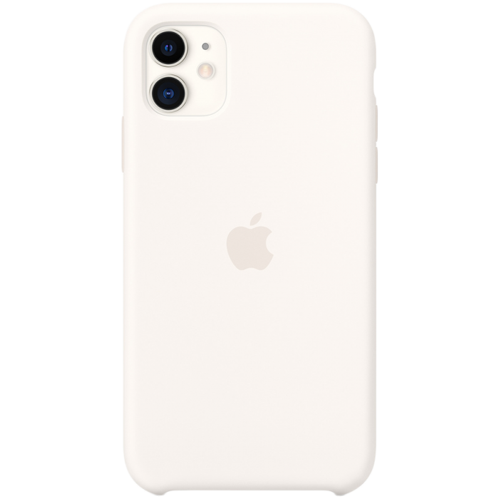 Чехол Apple для iPhone 11, силикон, мягкий белый (MWVX2)