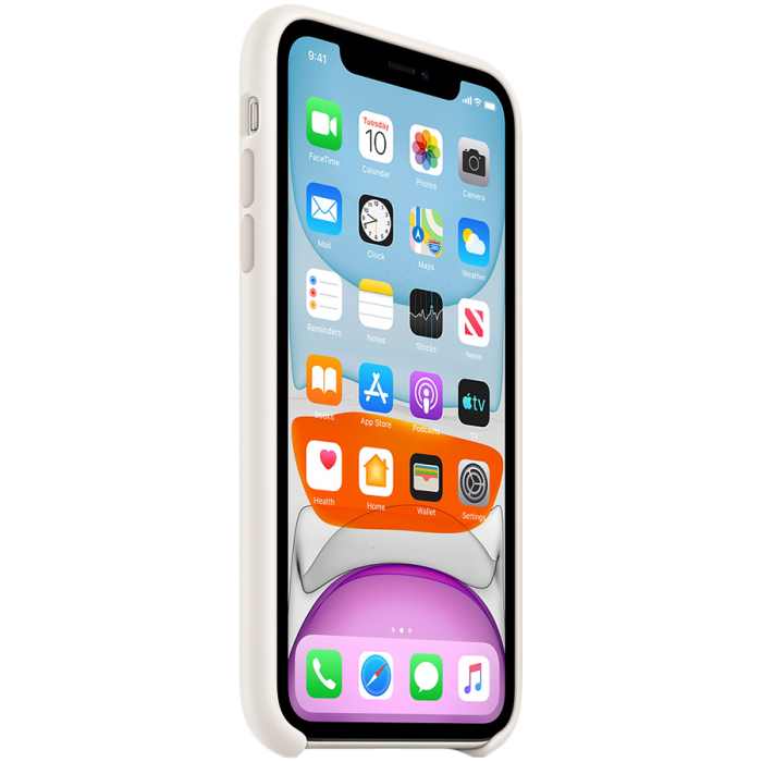Чехол Apple для iPhone 11, силикон, мягкий белый (MWVX2)
