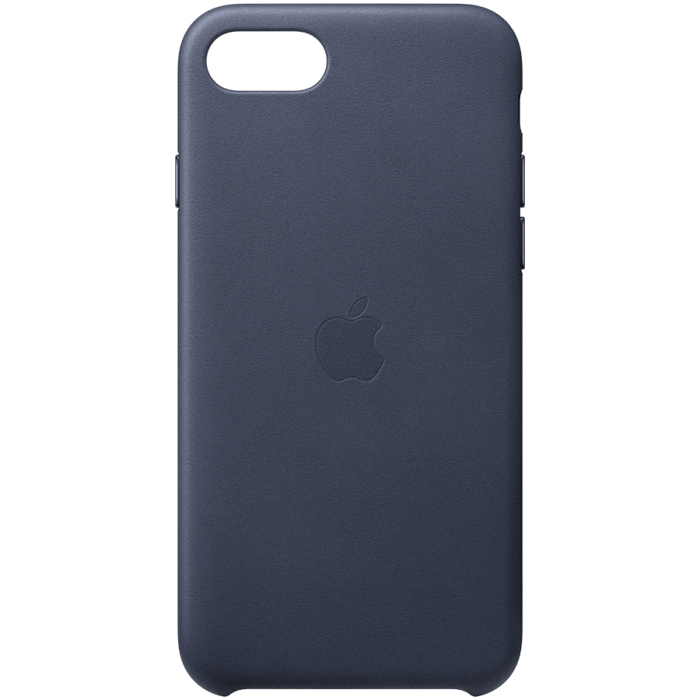 Чехол Apple для iPhone SE, кожа, тёмно-синий (MXYN2)