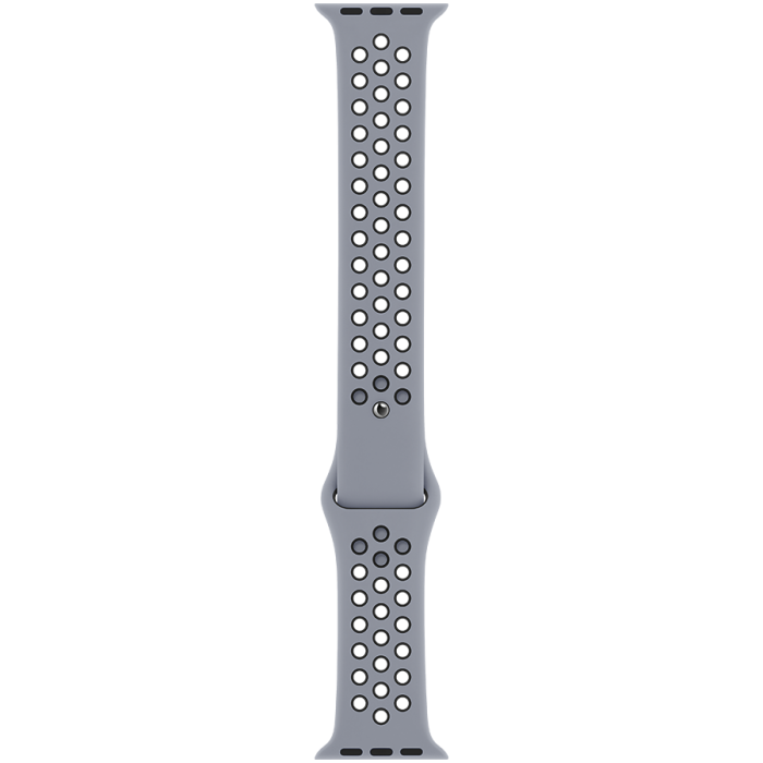 Спортивный ремешок Nike для Apple Watch 44 мм, дымчатый серый/чёрный (MG403)