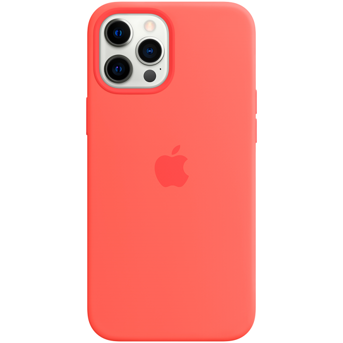 Чехол Apple MagSafe для iPhone 12 Pro Max, силикон, розовый цитрус (MHL93)