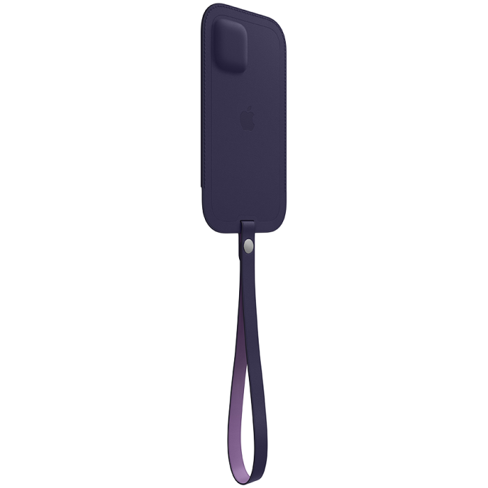 Чехол-конверт Apple MagSafe для iPhone 12/12 Pro, кожа, тёмно-фиолетовый (MK0A3)