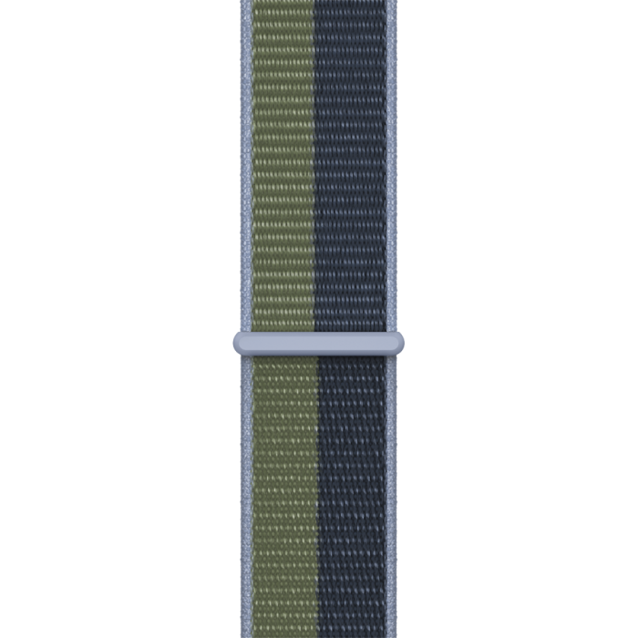 Спортивный браслет для Apple Watch 45 мм, синий омут/зелёный мох (ML313)