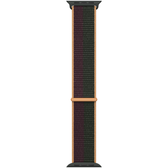 Спортивный браслет для Apple Watch 41 мм, тёмная вишня/зелёный лес (ML2R3)