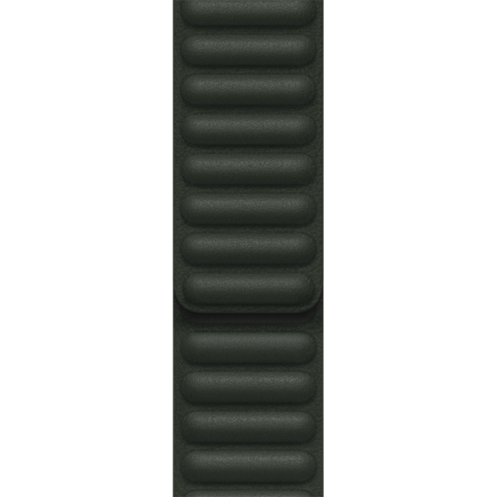 Кожаный ремешок для Apple Watch 45 мм, размер S/M, зелёная секвойя (ML7Y3)