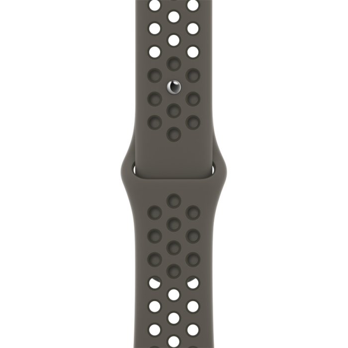 Спортивный ремешок Nike для Apple Watch 45 мм, cерая олива/рабочий хаки (ML8D3)