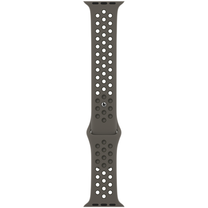 Спортивный ремешок Nike для Apple Watch 45 мм, cерая олива/рабочий хаки (ML8D3)