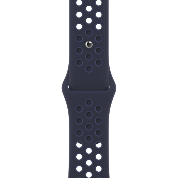 Спортивный ремешок Nike для Apple Watch 45 мм, ночной ультрамарин/мистический ультрамарин (ML8C3)