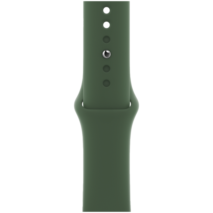 Спортивный ремешок для Apple Watch 45 мм размер R, зелёный клевер (MKUN3)