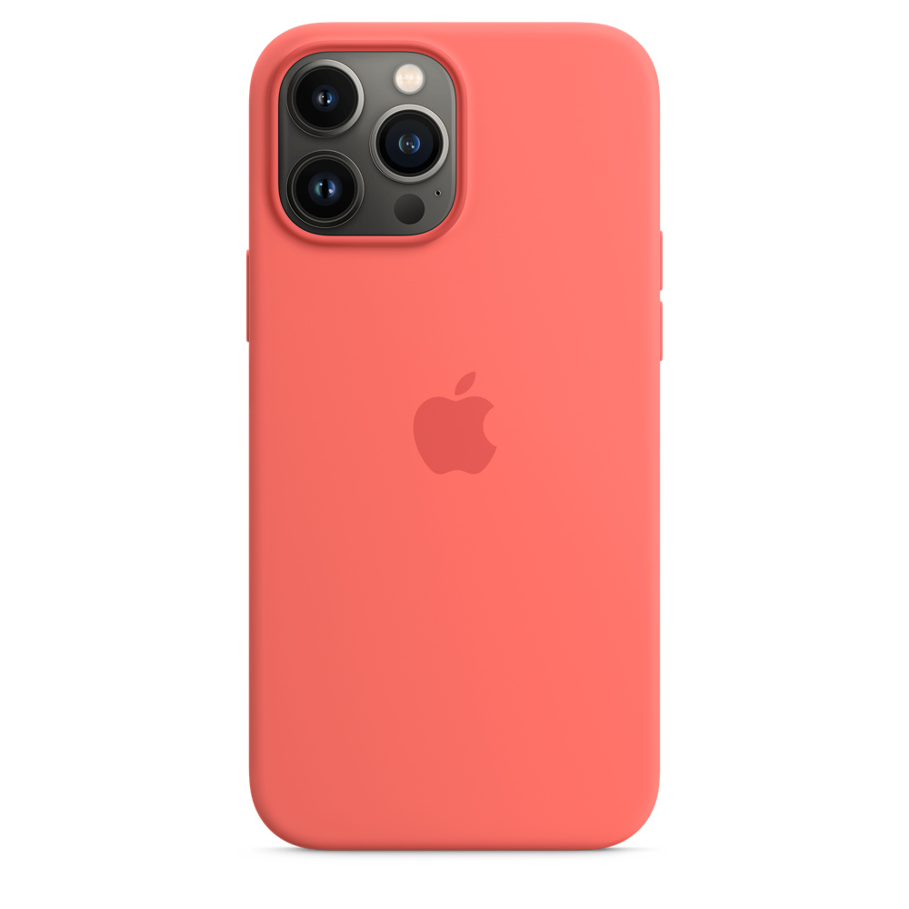 Чехол Apple MagSafe для iPhone 13 Pro Max, силикон, розовый помело (MM2N3)